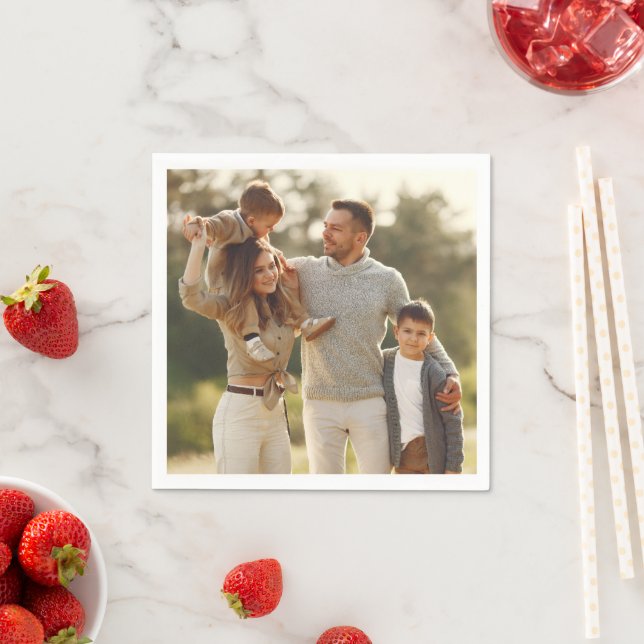 Entwerfen Sie Ihr eigenes Single-Foto Serviette (Beispiel)