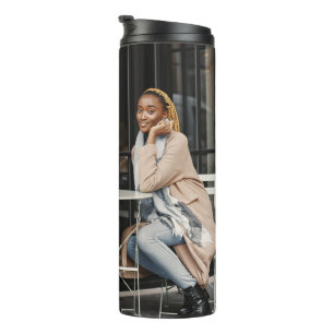 Entwerfen Sie Ihr eigenes Single-Foto Thermosbecher