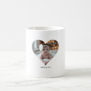 Entwerfen Sie Ihr eigenes Single Herz gestalten Fo Kaffeetasse