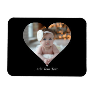 Entwerfen Sie Ihr eigenes Single Herz gestalten Fo Magnet