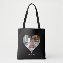 Entwerfen Sie Ihr eigenes Single Herz gestalten Fo Tasche