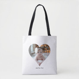 Entwerfen Sie Ihr eigenes Single Herz gestalten Fo Tasche