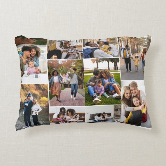 Entwerfen Sie Ihre eigene 10 FotoCollage Dekokissen (Vorderseite)