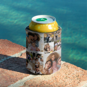 Entwerfen Sie Ihre eigene 10 FotoCollage Dosenkühler