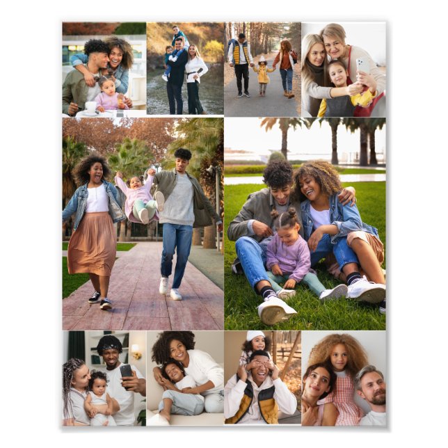Entwerfen Sie Ihre eigene 10 FotoCollage Fotodruck (Vorne)