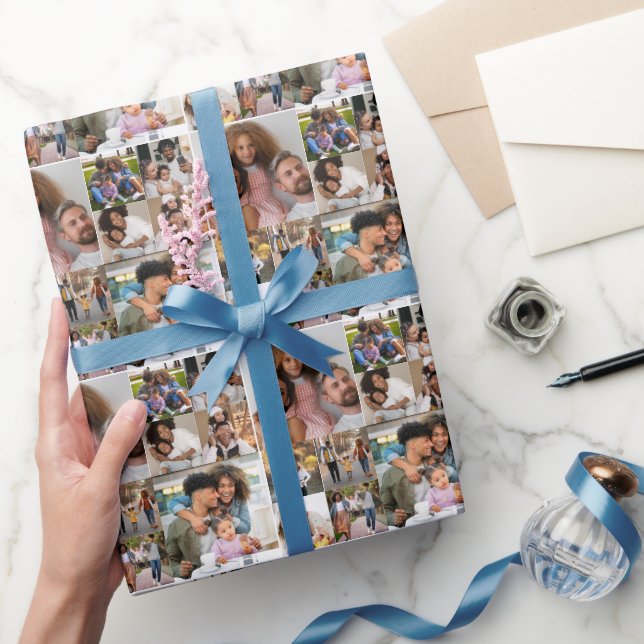 Entwerfen Sie Ihre eigene 10 FotoCollage Geschenkpapier (Schenken)