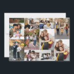 Entwerfen Sie Ihre eigene 10 FotoCollage Mitteilungskarte<br><div class="desc">Passen Sie Ihre persönliche Fotografie an. Sie können dieses maßgeschneiderte Produkt für besondere Anlässe wie Hochzeiten,  Geburtstage,  Weihnachten,  Feiertage,  Memorials,  Abschluss,  Geburtstage und vieles mehr machen. Es kann auch als Geschenk an Ihre beste Freundin,  nahe Freundin,  Familie und Verwandte gegeben werden.</div>