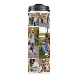 Entwerfen Sie Ihre eigene 10 FotoCollage Thermosbecher