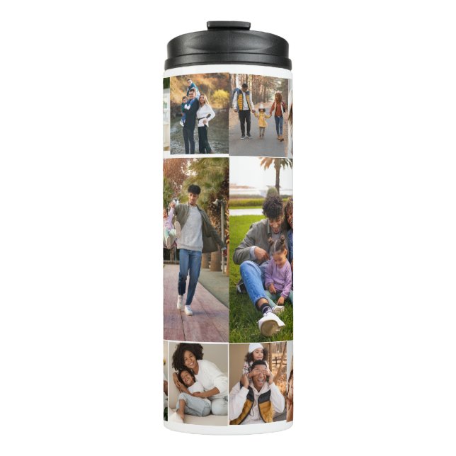 Entwerfen Sie Ihre eigene 10 FotoCollage Thermosbecher (Vorderseite)