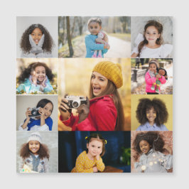 Entwerfen Sie Ihre eigene 11 FotoCollage Magnetkarte