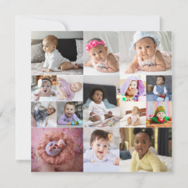 Entwerfen Sie Ihre eigene 15 FotoCollage Dankeskarte