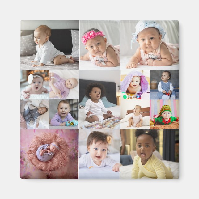 Entwerfen Sie Ihre eigene 15 FotoCollage Magnet (Vorne)
