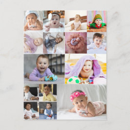 Entwerfen Sie Ihre eigene 15 FotoCollage Postkarte