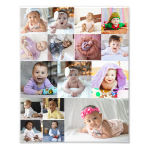Entwerfen Sie Ihre eigene 16 FotoCollage Fotodruck