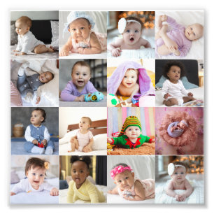 Entwerfen Sie Ihre eigene 16 FotoCollage Fotodruck