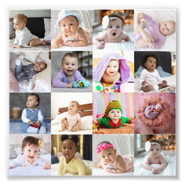Entwerfen Sie Ihre eigene 16 FotoCollage Fotodruck (Vorne)