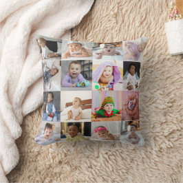 Entwerfen Sie Ihre eigene 16 FotoCollage Kissen