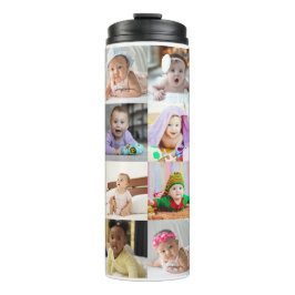 Entwerfen Sie Ihre eigene 16 FotoCollage Thermosbecher