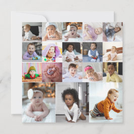 Entwerfen Sie Ihre eigene 18 FotoCollage Ankündigung