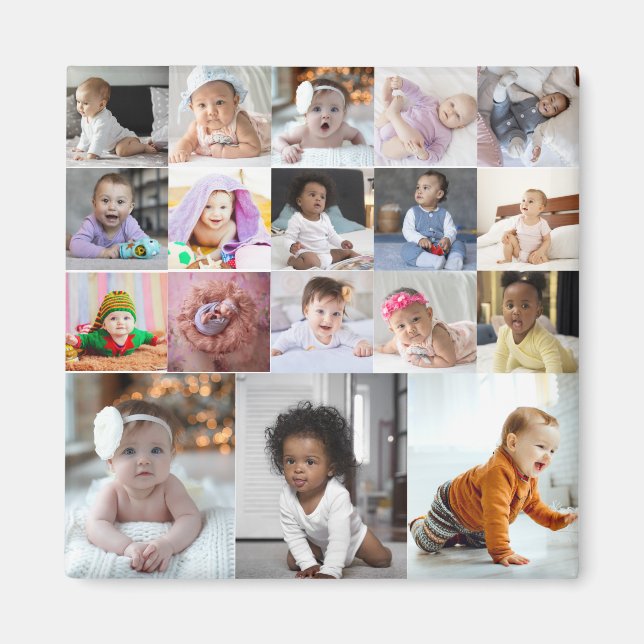 Entwerfen Sie Ihre eigene 18 FotoCollage Magnet (Vorne)
