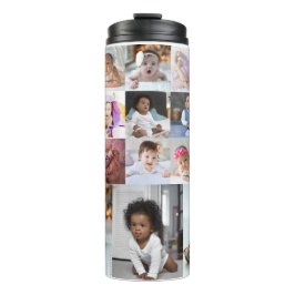 Entwerfen Sie Ihre eigene 18 FotoCollage Thermosbecher