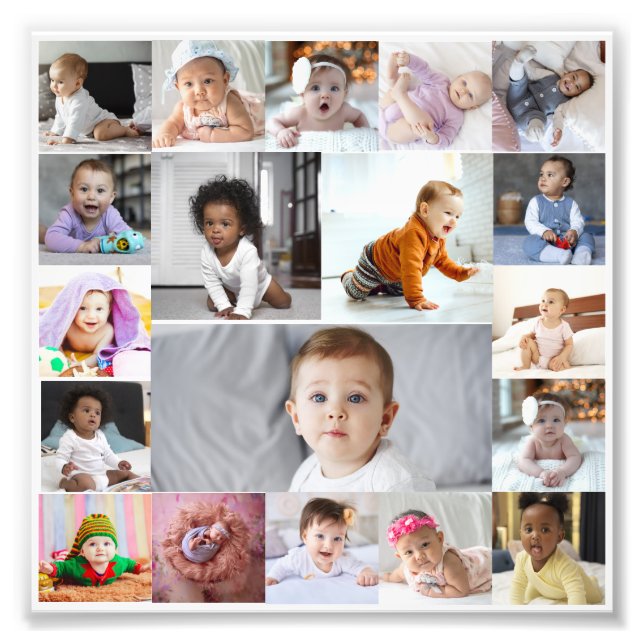 Entwerfen Sie Ihre eigene 19 FotoCollage Fotodruck (Vorne)
