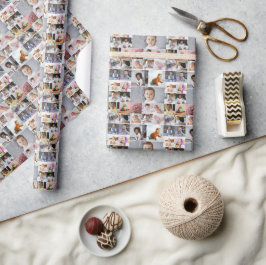 Entwerfen Sie Ihre eigene 19 FotoCollage Geschenkpapier
