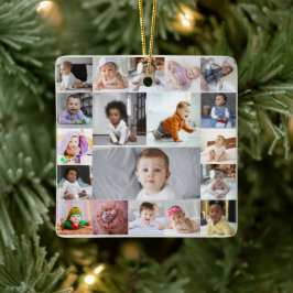 Entwerfen Sie Ihre eigene 19 FotoCollage Keramikornament