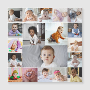 Entwerfen Sie Ihre eigene 19 FotoCollage Magnetkarte