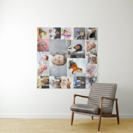 Entwerfen Sie Ihre eigene 19 FotoCollage Wandteppich