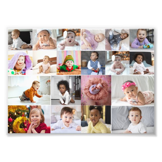 Entwerfen Sie Ihre eigene 20 FotoCollage Fotodruck (Vorne)