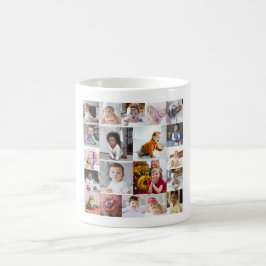 Entwerfen Sie Ihre eigene 20 FotoCollage Kaffeetasse
