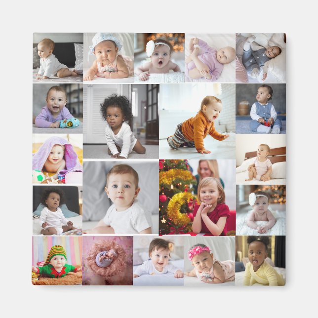 Entwerfen Sie Ihre eigene 20 FotoCollage Magnet (Vorne)