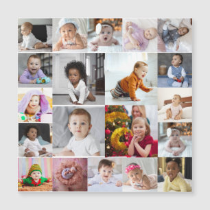 Entwerfen Sie Ihre eigene 20 FotoCollage Magnetkarte
