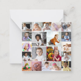 Entwerfen Sie Ihre eigene 20 FotoCollage Mitteilungskarte