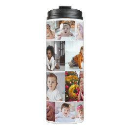 Entwerfen Sie Ihre eigene 20 FotoCollage Thermosbecher