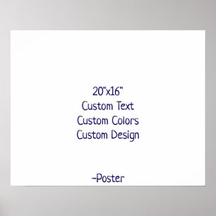Entwerfen Sie Ihre eigene 20"x16" Matte Poster