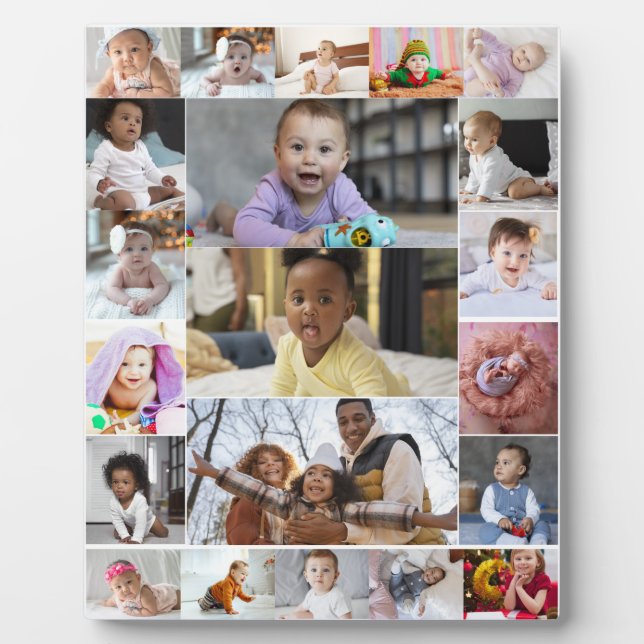 Entwerfen Sie Ihre eigene 21 FotoCollage Fotoplatte (Vorderseite)