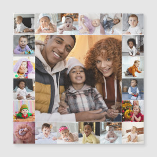 Entwerfen Sie Ihre eigene 21 FotoCollage Magnetkarte