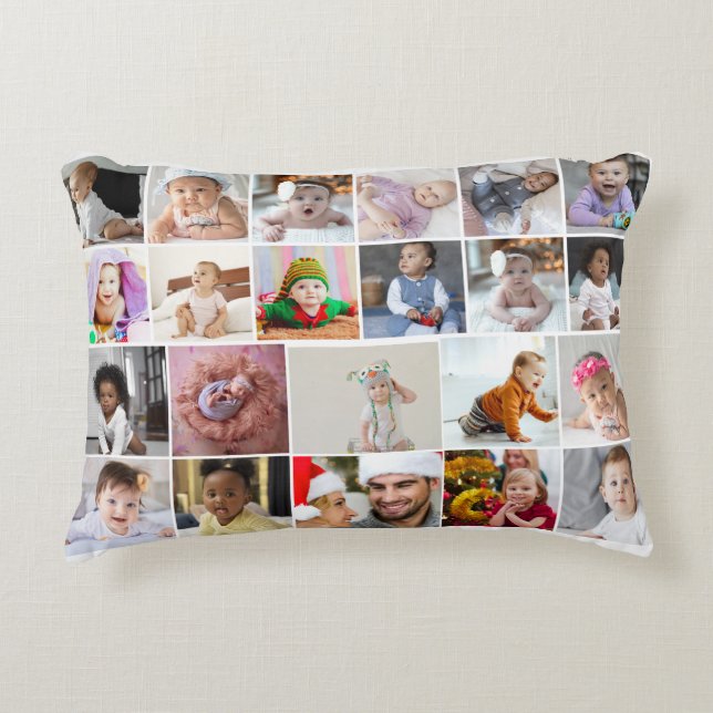 Entwerfen Sie Ihre eigene 22 FotoCollage Dekokissen (Vorderseite)