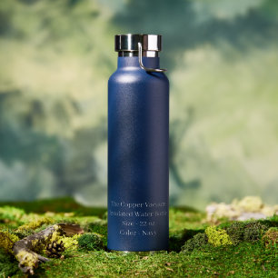 Entwerfen Sie Ihre eigene 22oz Navy Kupfer Vakuum Trinkflasche