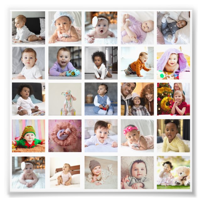 Entwerfen Sie Ihre eigene 25 FotoCollage Fotodruck (Vorne)