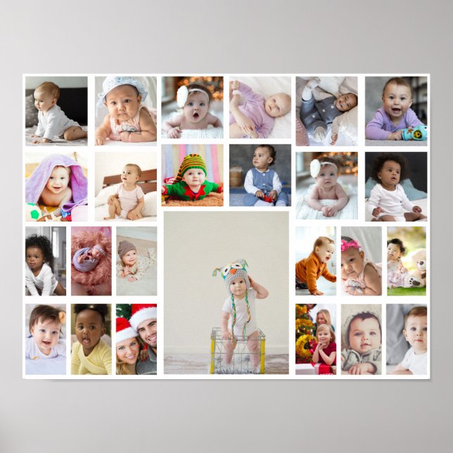 Entwerfen Sie Ihre eigene 25 FotoCollage Poster (Vorne)