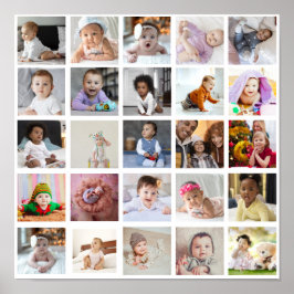 Entwerfen Sie Ihre eigene 25 FotoCollage Poster