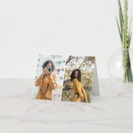 Entwerfen Sie Ihre eigene 2-FotoCollage Ankündigung