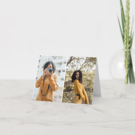 Entwerfen Sie Ihre eigene 2-FotoCollage Karte