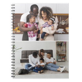 Entwerfen Sie Ihre eigene 2-FotoCollage Notizblock