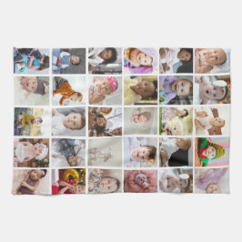 Entwerfen Sie Ihre eigene 30 FotoCollage Geschirrtuch