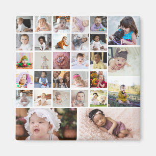 Entwerfen Sie Ihre eigene 30 FotoCollage Magnet
