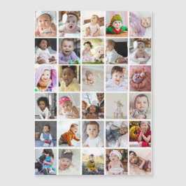 Entwerfen Sie Ihre eigene 30 FotoCollage Magnetkarte